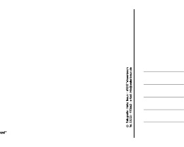 Beispiel Rückseite von Postkarte Rückseite matt weiß